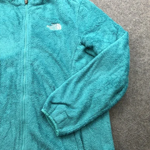 The North Face Jacket Womens XL Blue Full Zip Fleece Embroidered Logo Osito - Picture 3 of 9